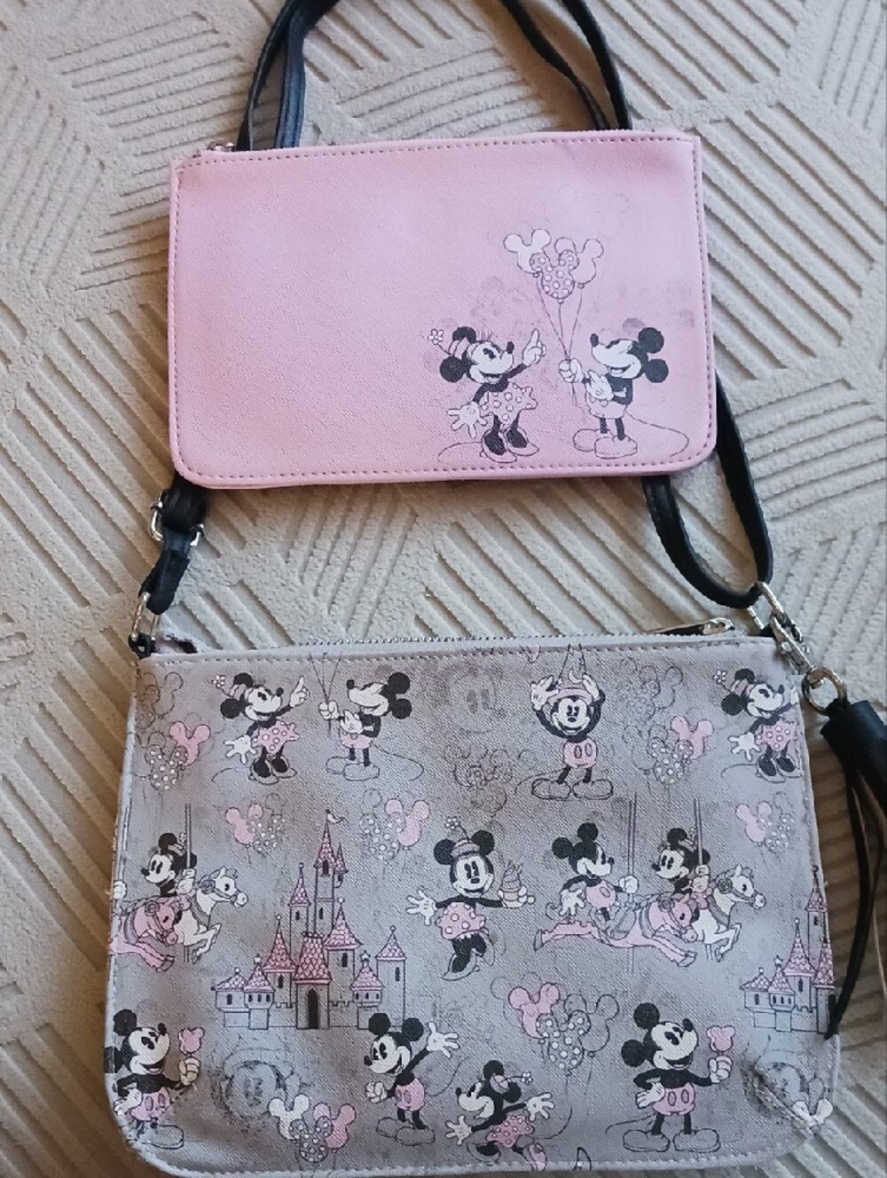 Disney Pink, White and Black Minnie Mouse Crossbody Bag with Tassel - Picture 5 of 13